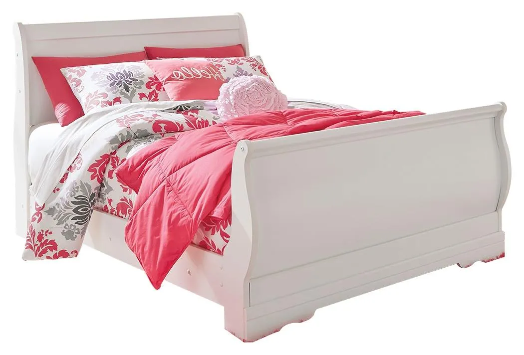 ANARASIA FULL SLEIGH BED WHITE SIGNATURE DESIGN