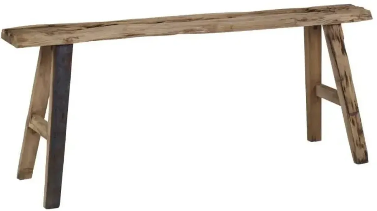 Uttermost Paddock Brown Rustic Bench