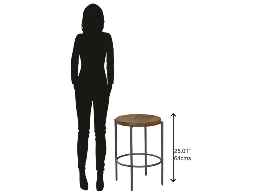 COUNTER STOOL/FORGED LEGS