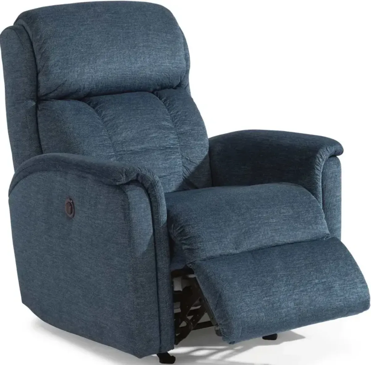 Flexsteel Luna Blue Navy Power Rocking Recliner