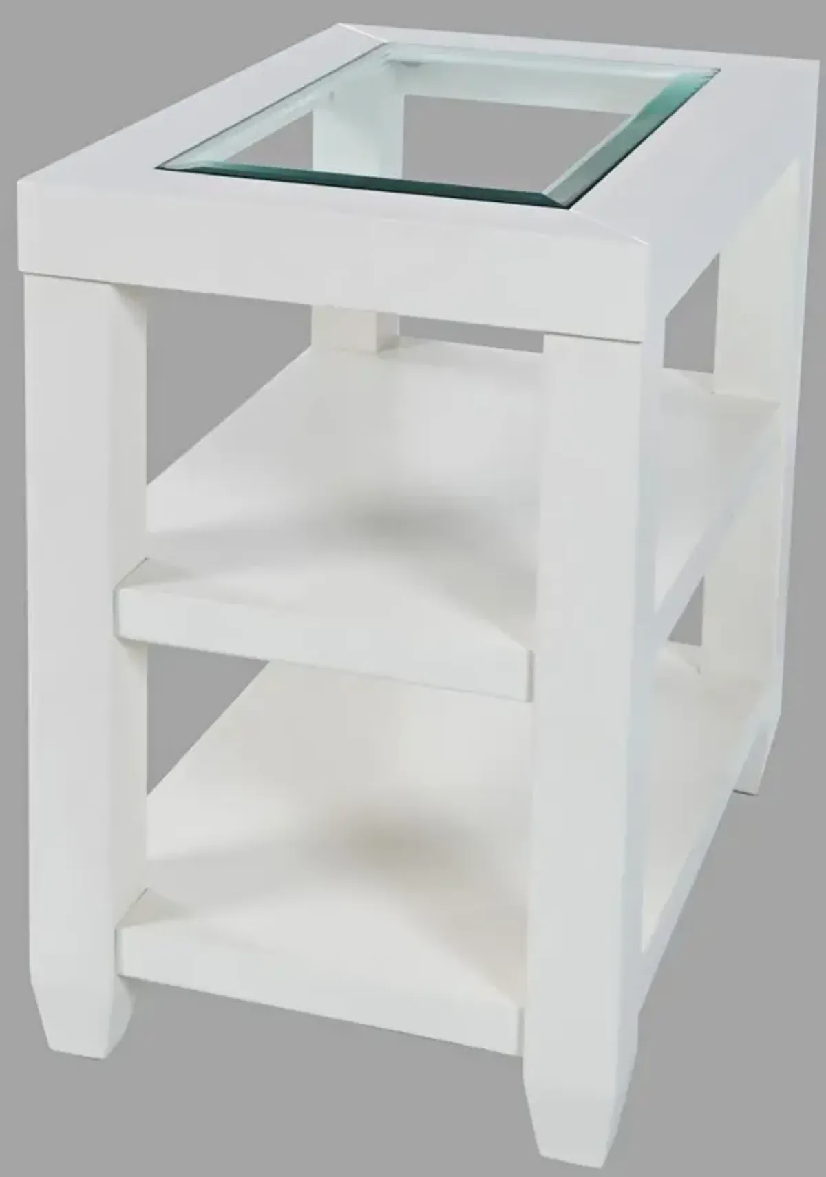 Jofran Urban Icon Chairside Table White