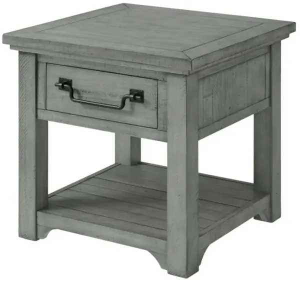 Martin Svensson Beach House Dove Grey 1-Drawer End Table