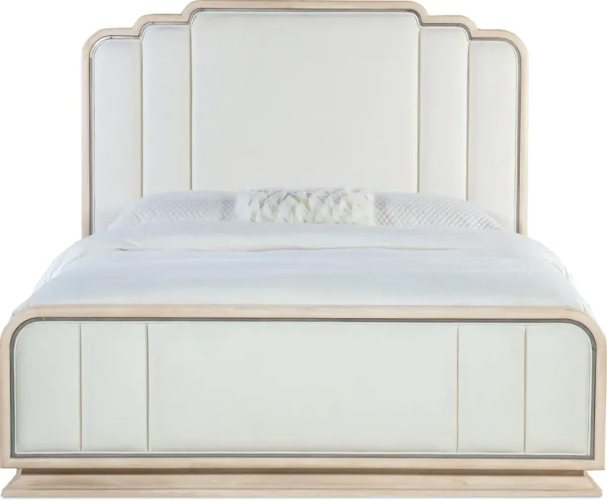 Hooker Furniture Nouveau Chic Sandstone & Polished Pearl Upholstered King Headboard