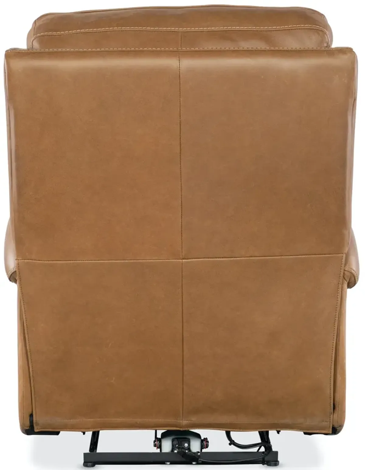 Hooker Furniture Somers Denver Coffee Leather Power Recliner with Power Headrest