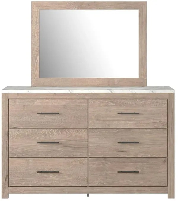 Ashley Senniberg Light Brown Dresser & Mirror Set