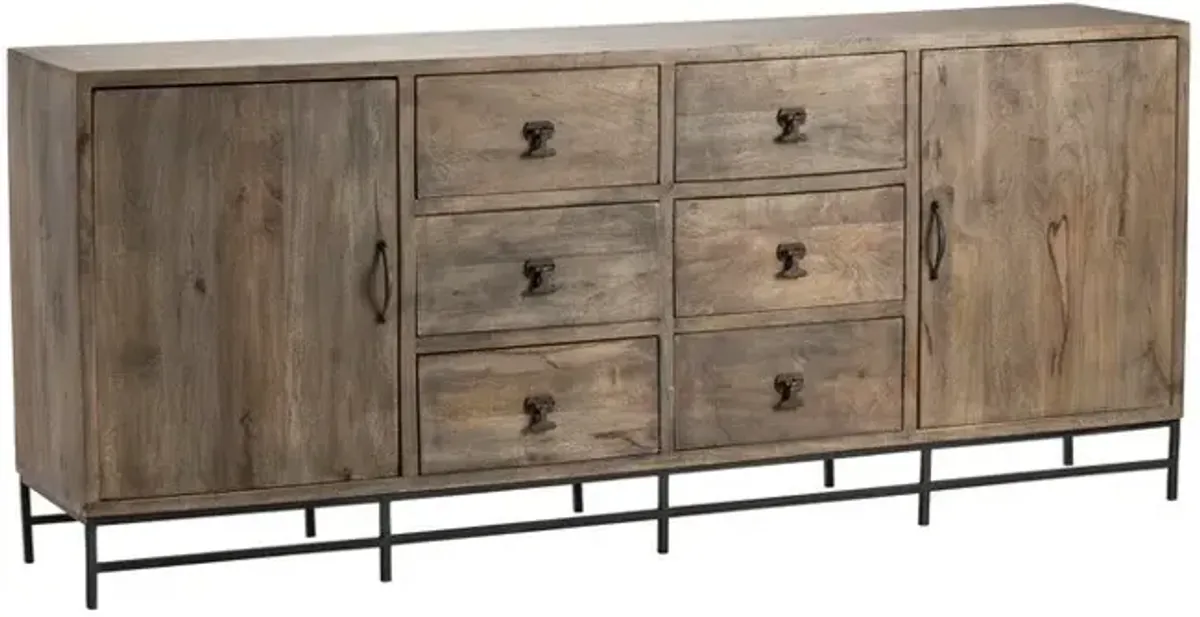 Crestview Bengal Manor Light Brown Sideboard