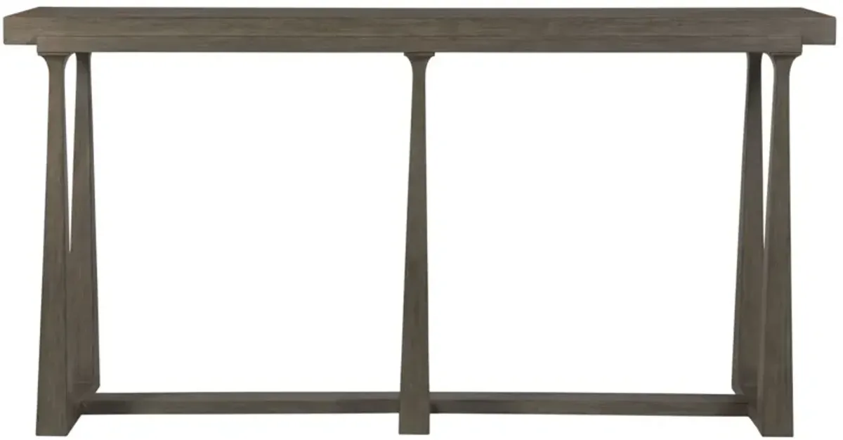 Artistica Home by Lexington Cohesion Program Grantland 66 Inch Modern Wood Light Brown Console Accent Table