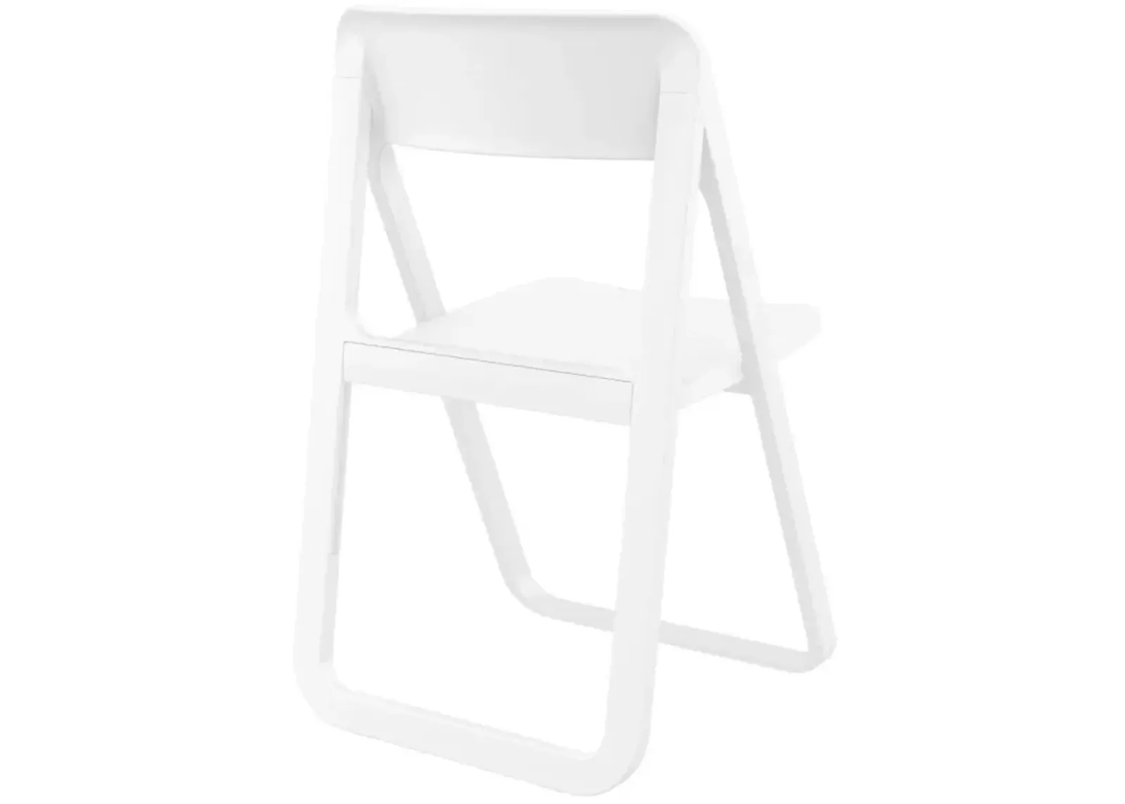 Compamia Dream Folding Outdoor Patio Chair White