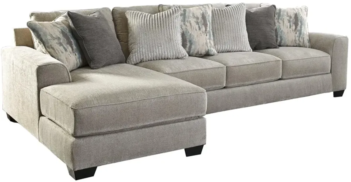 Ashley Ardsley 2-Piece Sectional with Chaise Left-Arm Facing Pewter