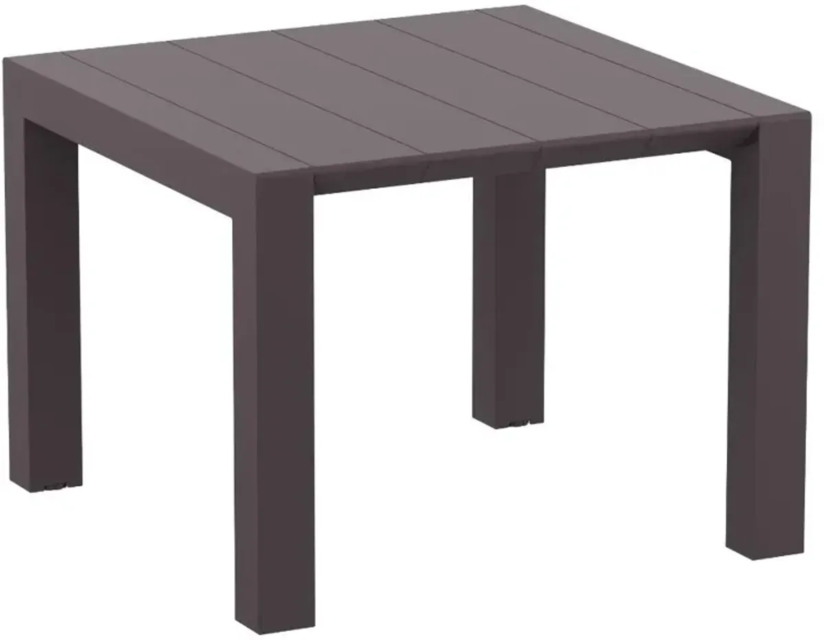 Compamia Vegas Extendable Indoor- Outdoor Rectangular Dining Table in Wicker Brown