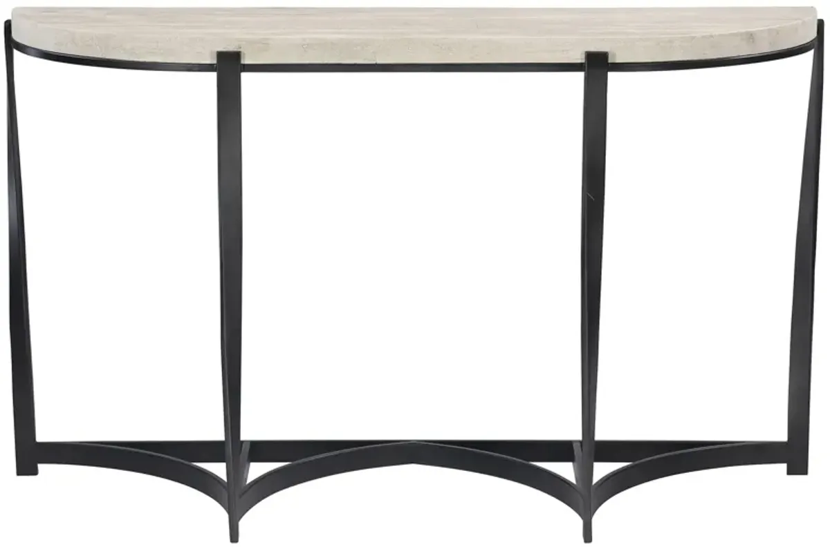 Bernhardt Berkshire Aged Pewter Console Table