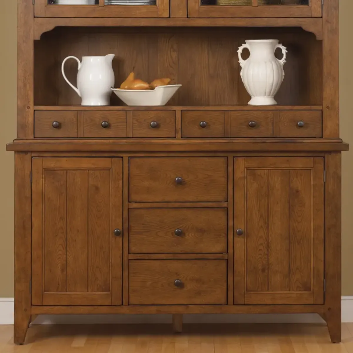 Liberty Furniture Hearthstone Rustic Oak Buffet