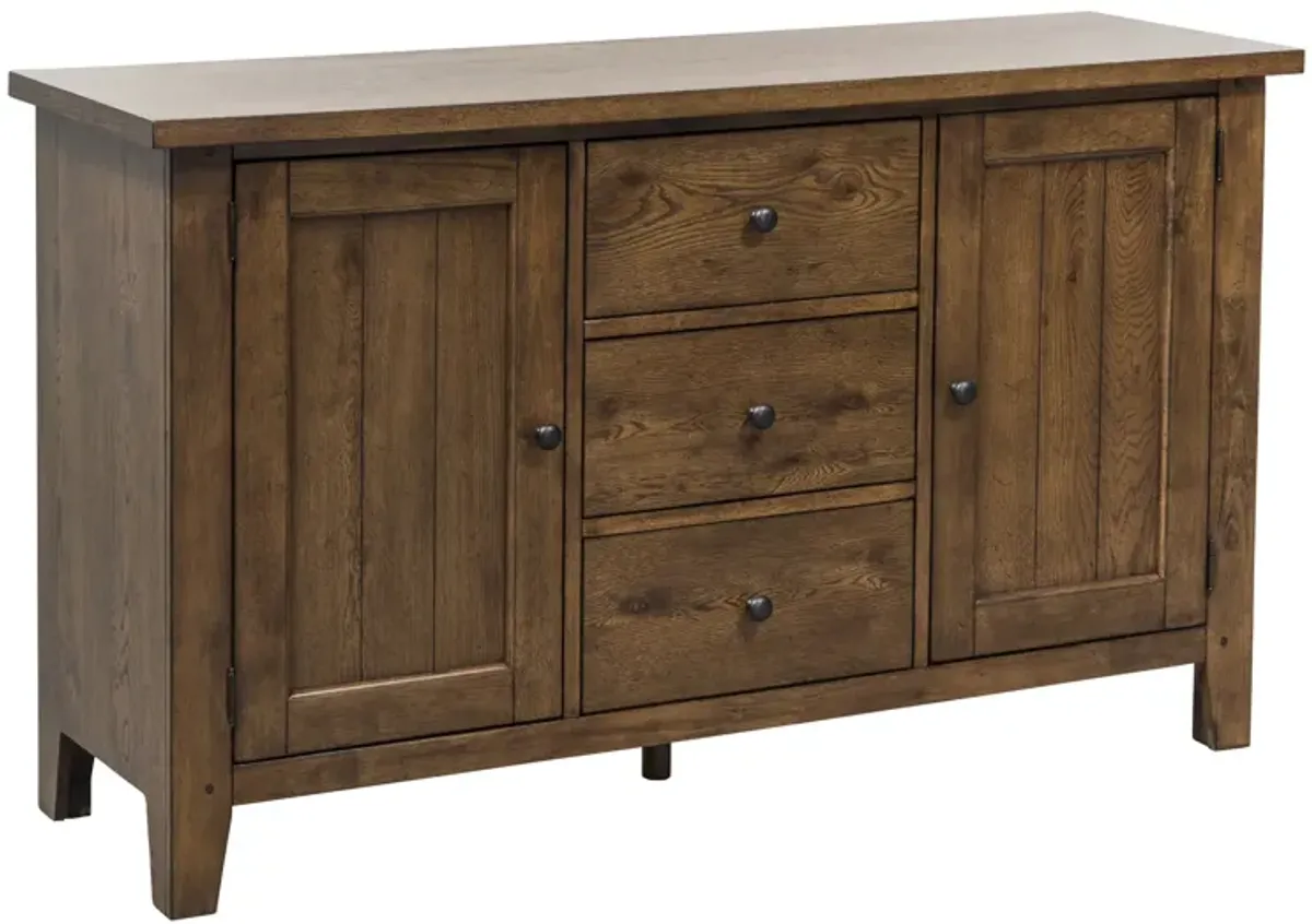 Liberty Furniture Hearthstone Rustic Oak Buffet