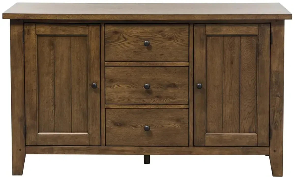 Liberty Furniture Hearthstone Rustic Oak Buffet