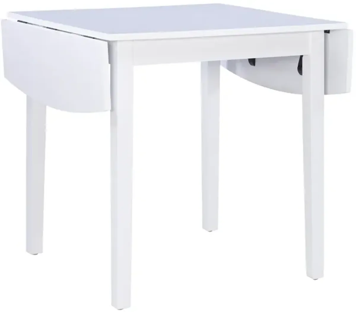 Linon Torino Square Drop Leaf Table White