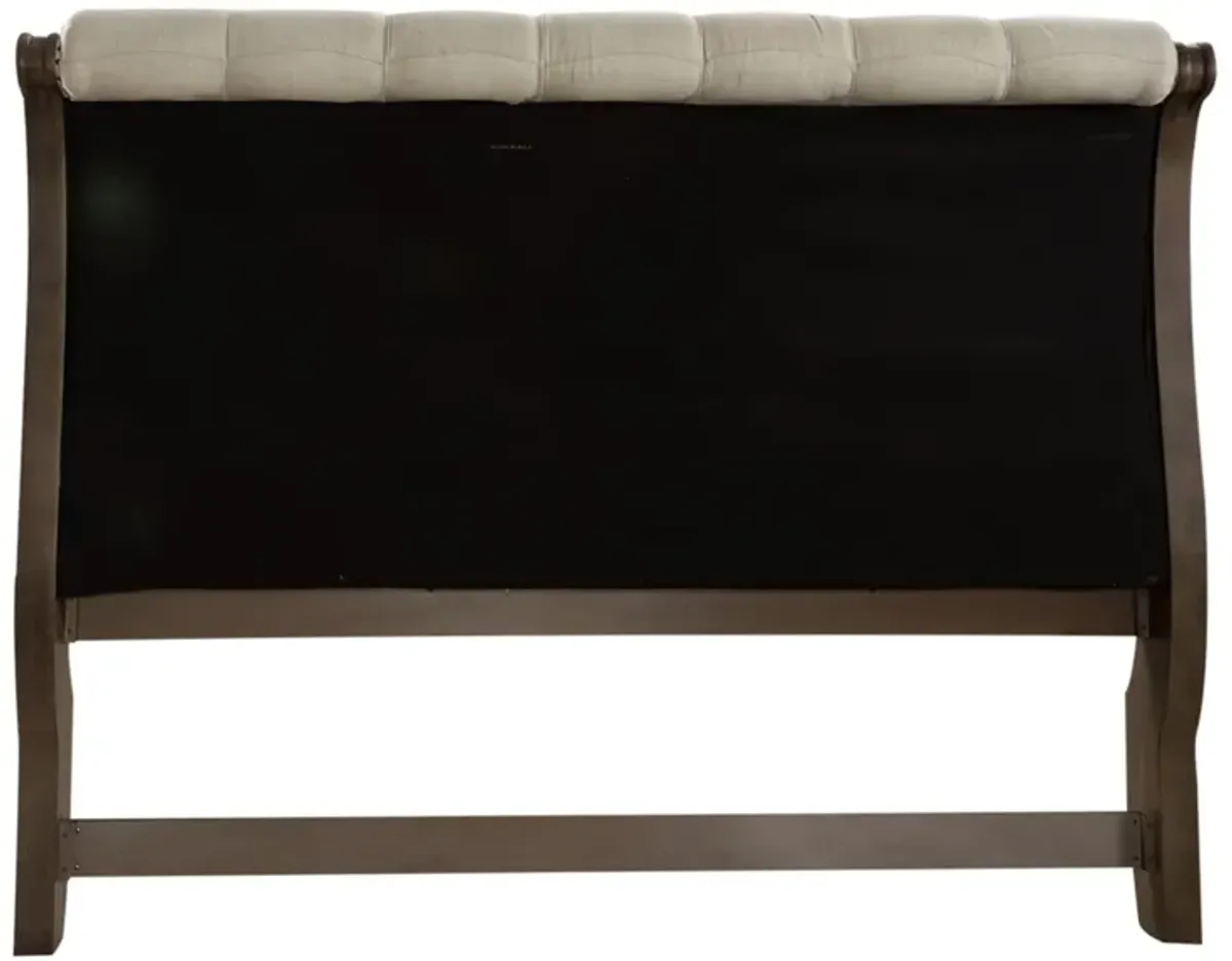 Liberty Furniture Upholstered Sleigh Americana Farmhouse Queen Headboard