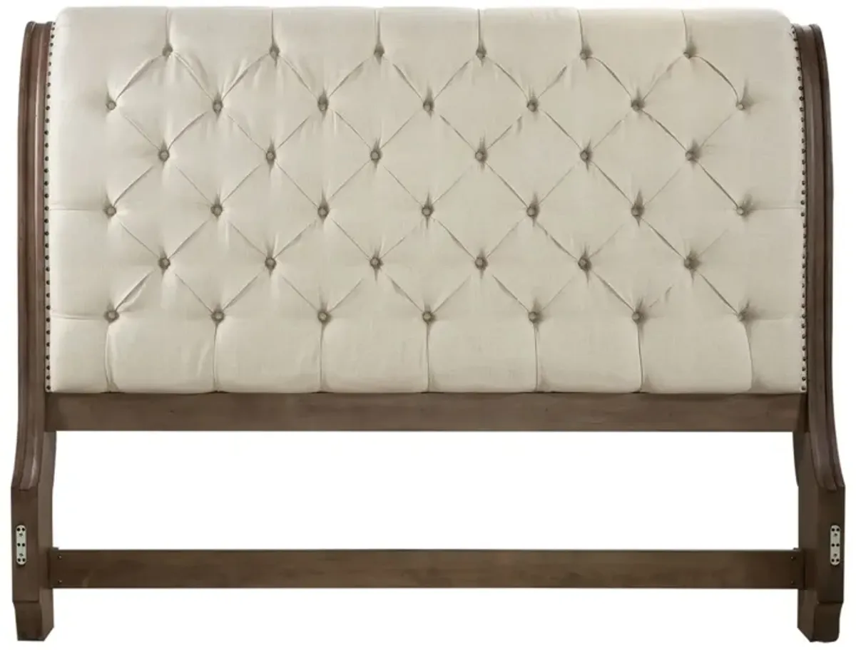 Liberty Furniture Upholstered Sleigh Americana Farmhouse Queen Headboard