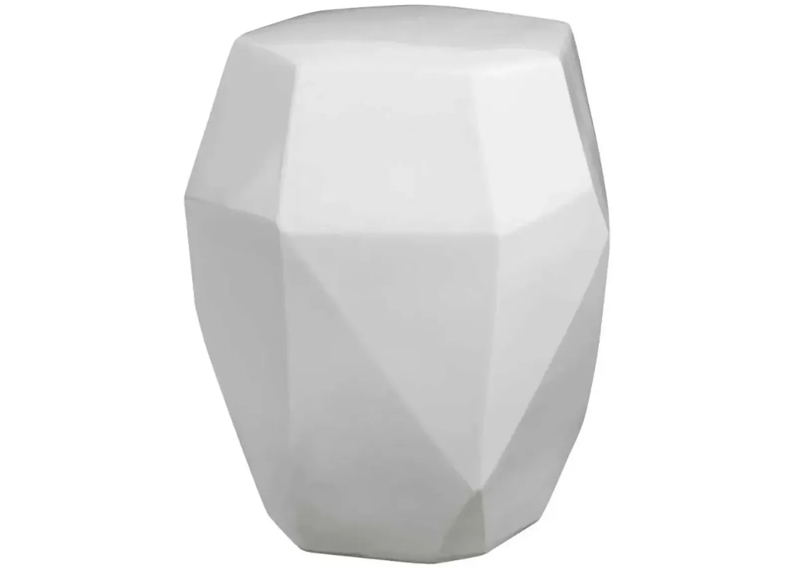 MAQUETTE WHITE OUTDOOR GARDEN STOOL