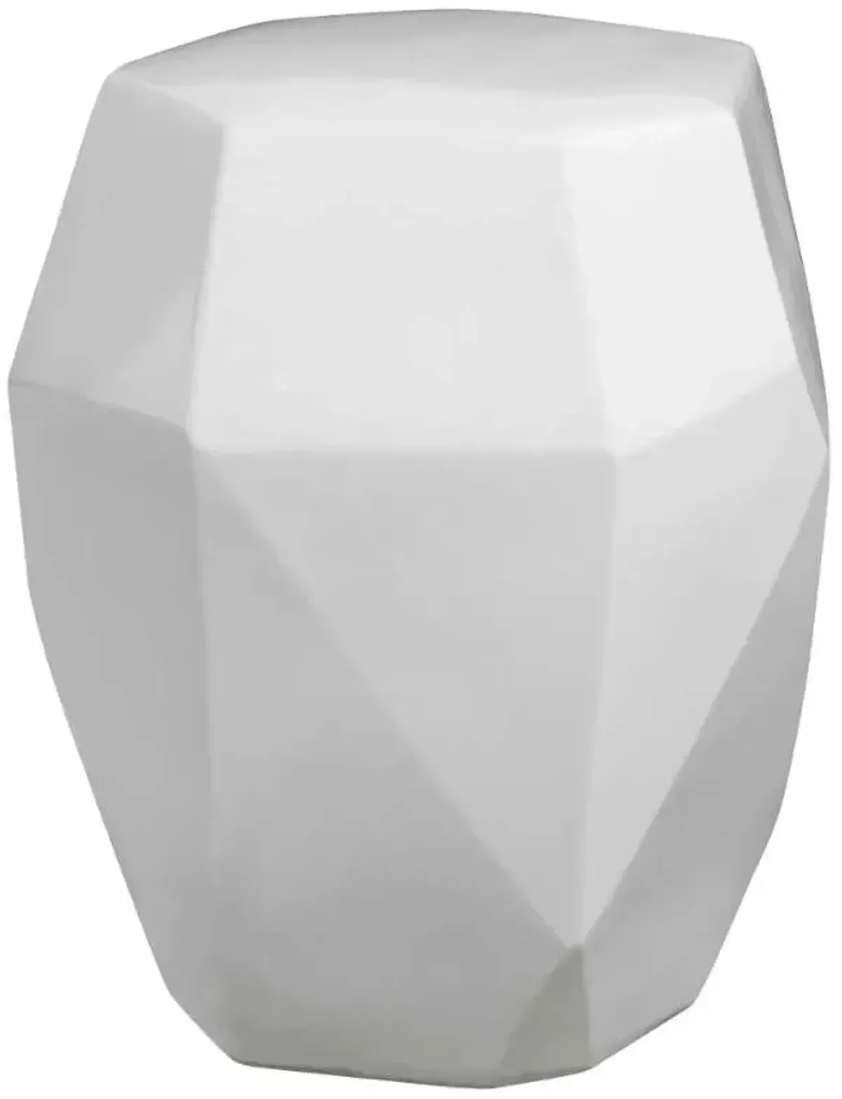 MAQUETTE WHITE OUTDOOR GARDEN STOOL