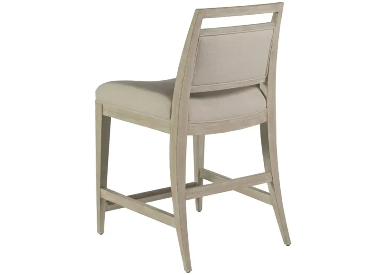 Artistica Home by Lexington Cohesion Program Nico 24.5 Inch Upholstered Wood Counter Stool White Washed/Beige