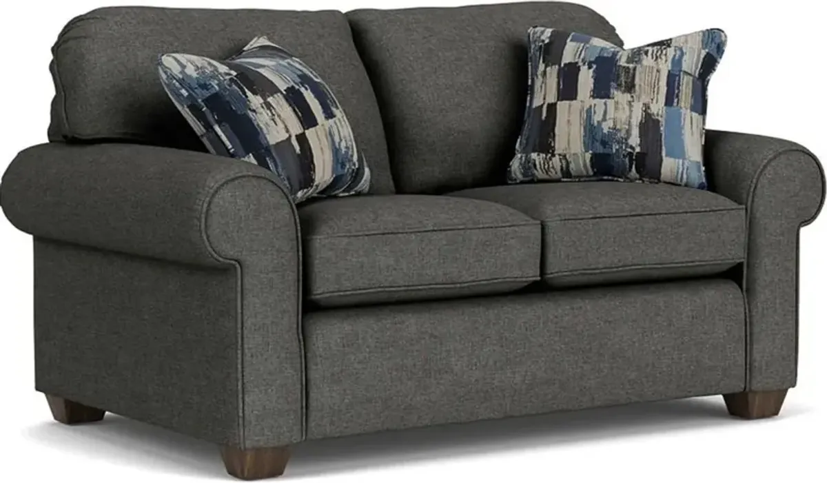 Flexsteel South Haven Transitional Gray Ash Loveseat