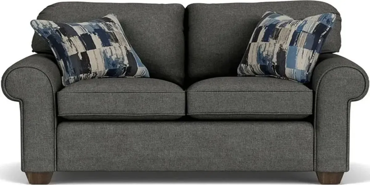 Flexsteel South Haven Transitional Gray Ash Loveseat