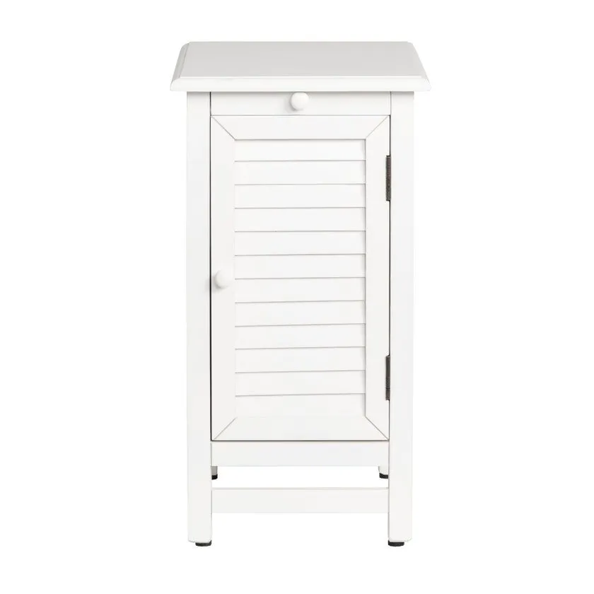 CAPE MAY COTTAGE WHITE CHAIRSIDE TABLE