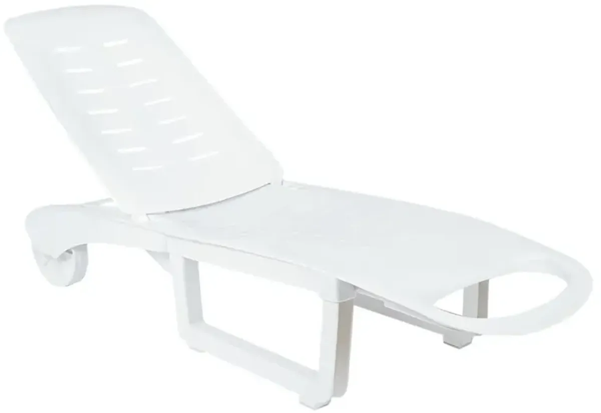 Compamia Sundance Pool Chaise Lounge Chair White