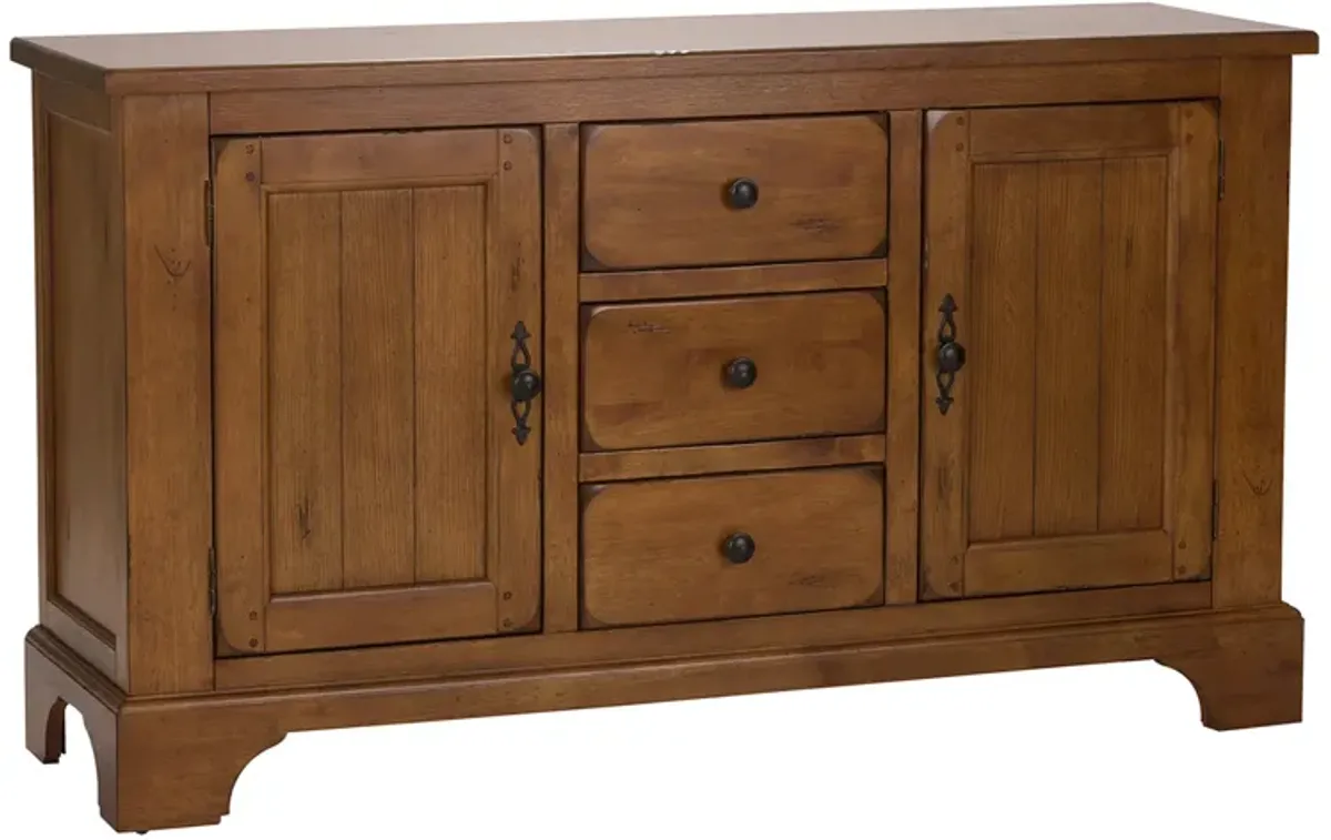 Liberty Furniture Treasures Rustic Oak Buffet