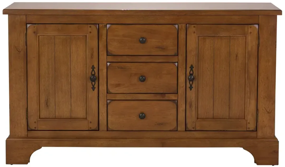 Liberty Furniture Treasures Rustic Oak Buffet