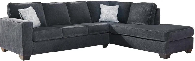 ALTARI 2-PIECE SECTIONAL WITH CHAISE SLATE SIGNATURE DESIGN