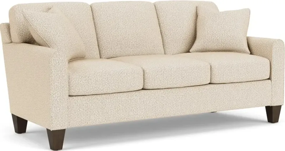 Flexsteel South Haven Transitional White Moondust Sofa