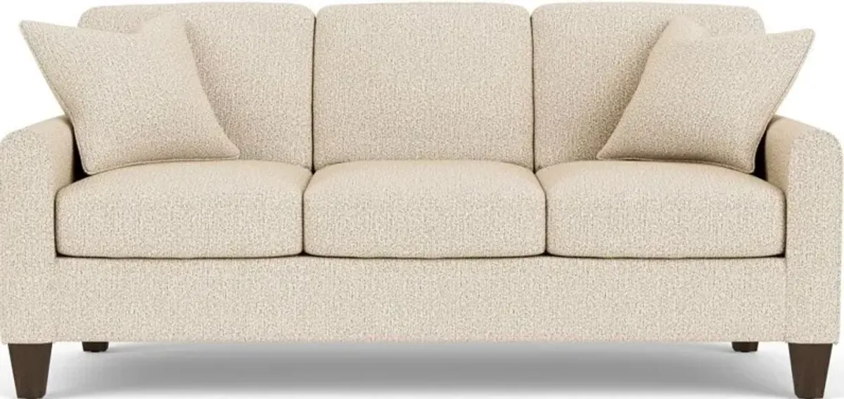 Flexsteel South Haven Transitional White Moondust Sofa