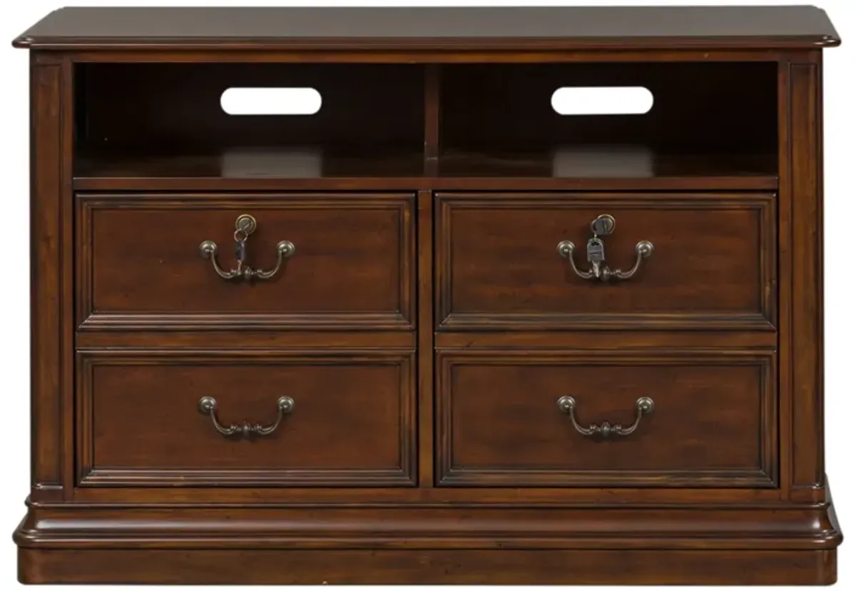 Liberty Furniture Brayton Manor Cognac Jr Executive Media Lateral File