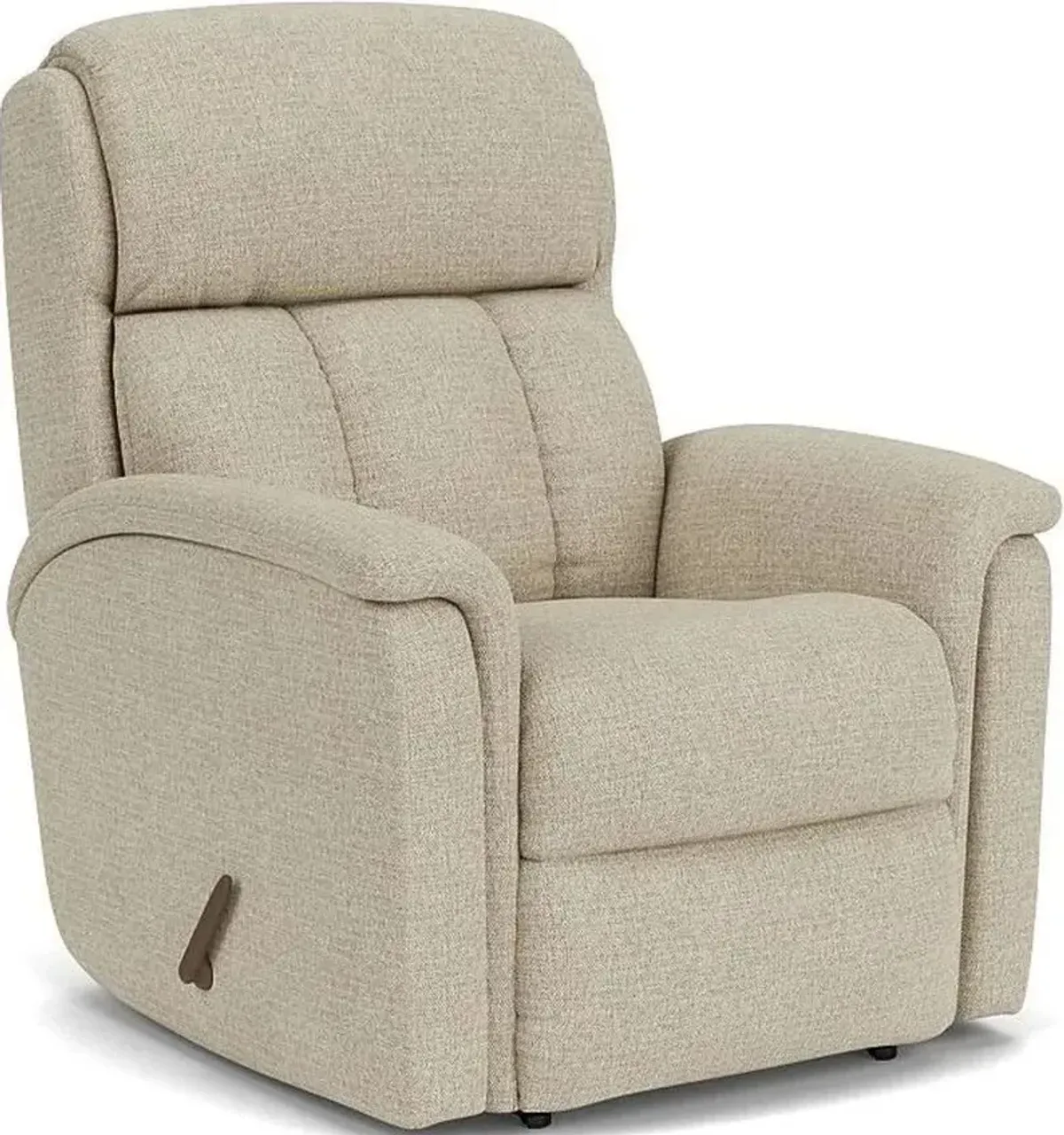 Flexsteel Luna Brown Truffle Rocking Manual Recliner