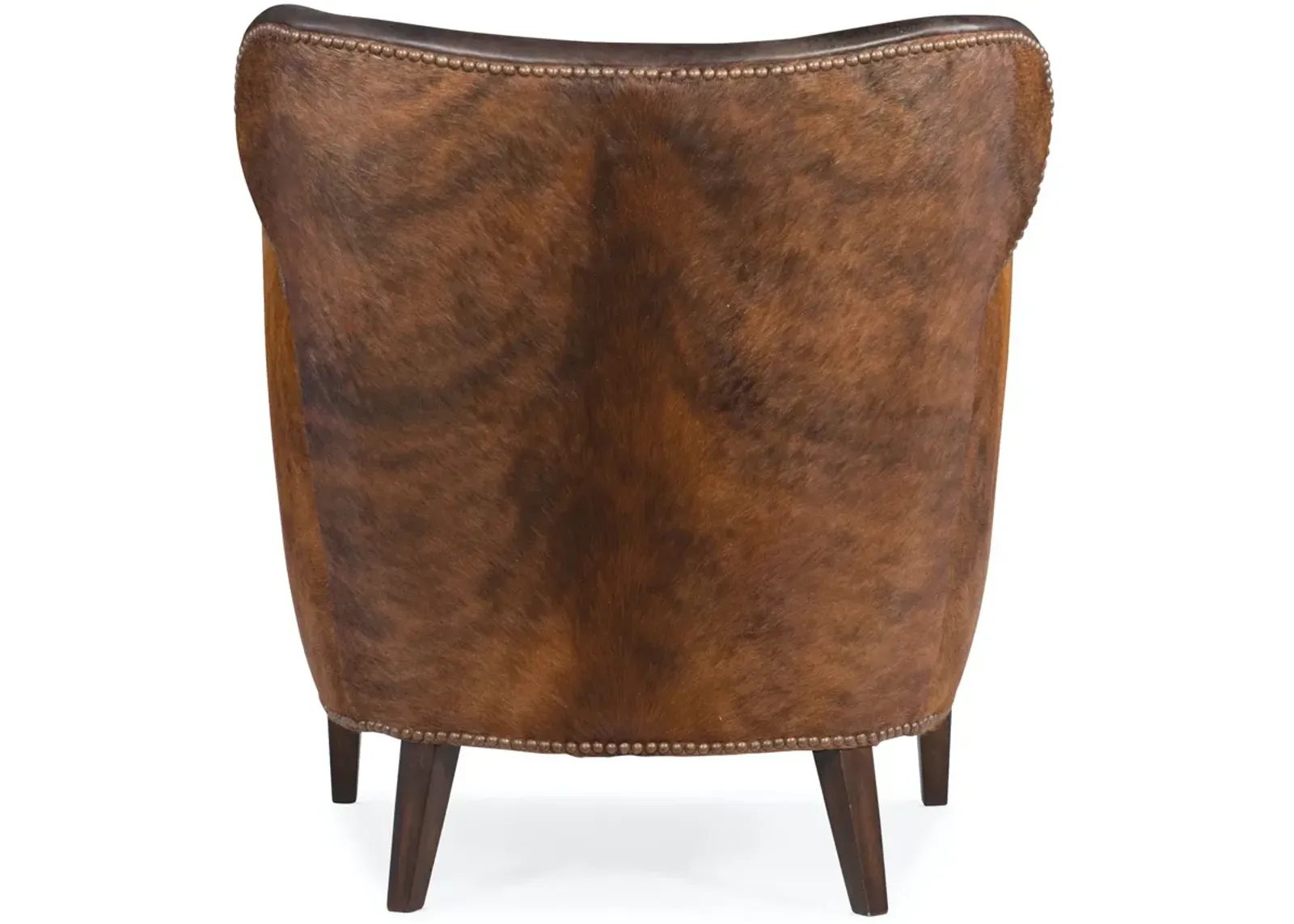 Hooker Furniture Kato Leather Club Chair with Dark Hoh