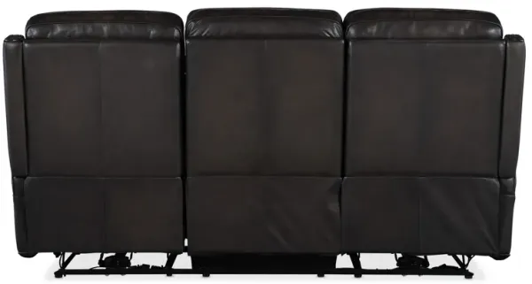 Hooker Furniture Hamilton Sarzana Castle Leather Power Sofa with Power Headrest