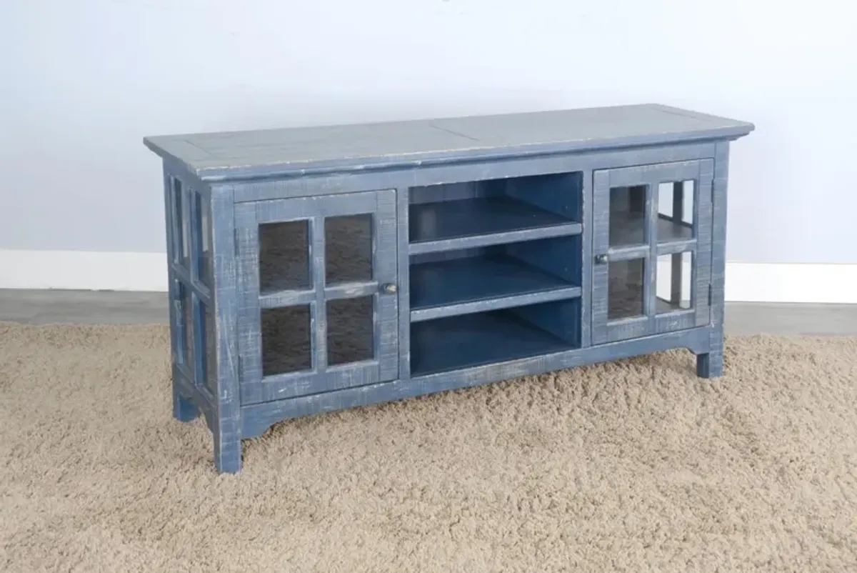 Sunny Designs Marina Ocean Blue TV Console Stand