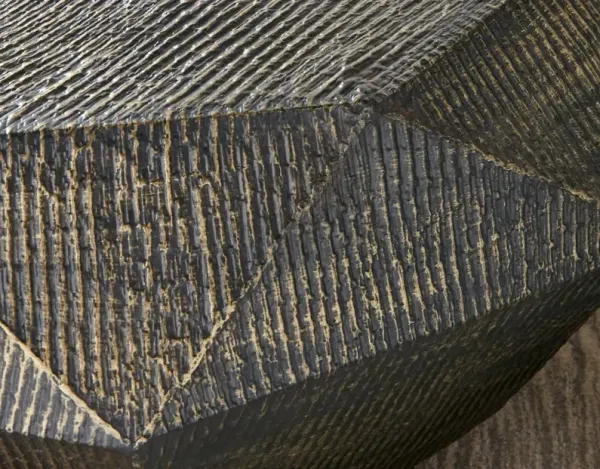 Steve Silver Donato Octagonal Cocktail Table In Oil Rubbed Brass Finish