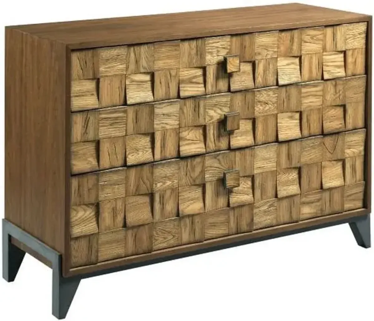 Hammary Modern Synergy Brown Pattern Console Accent Cabinet