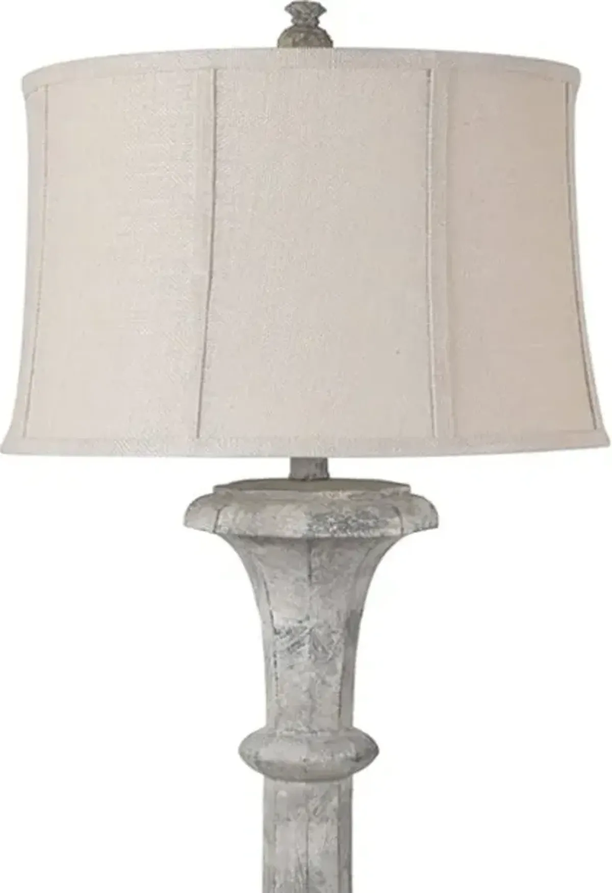 Crestview Fenton Beige/Off-White Floor Lamp