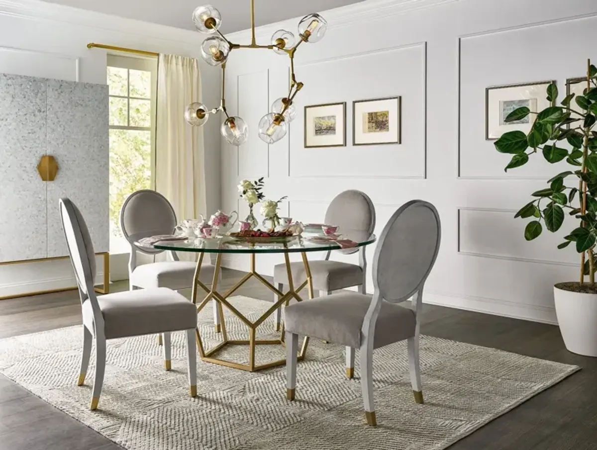 Universal Love. Joy. Bliss. Miranda Kerr Home Soft Gold Metal Round Dining Table