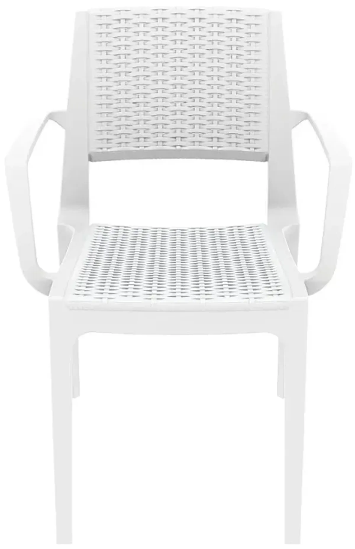 Compamia Capri Resin Dining Arm Chair White