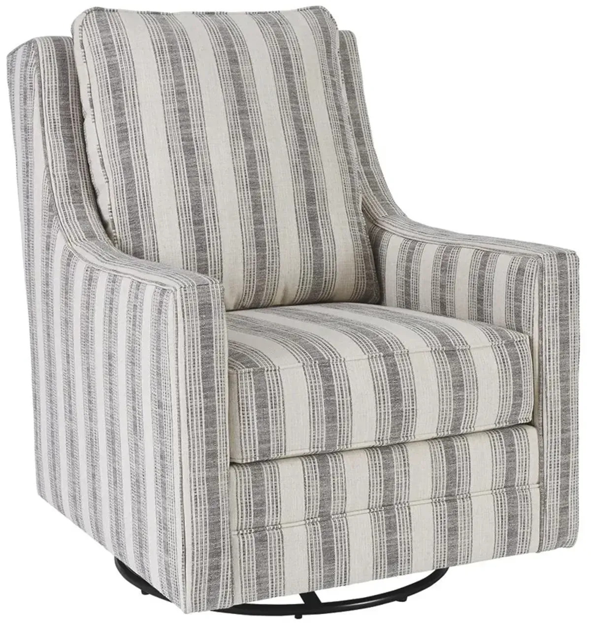 Ashley Kambria Ivory Swivel Glider Accent Chair