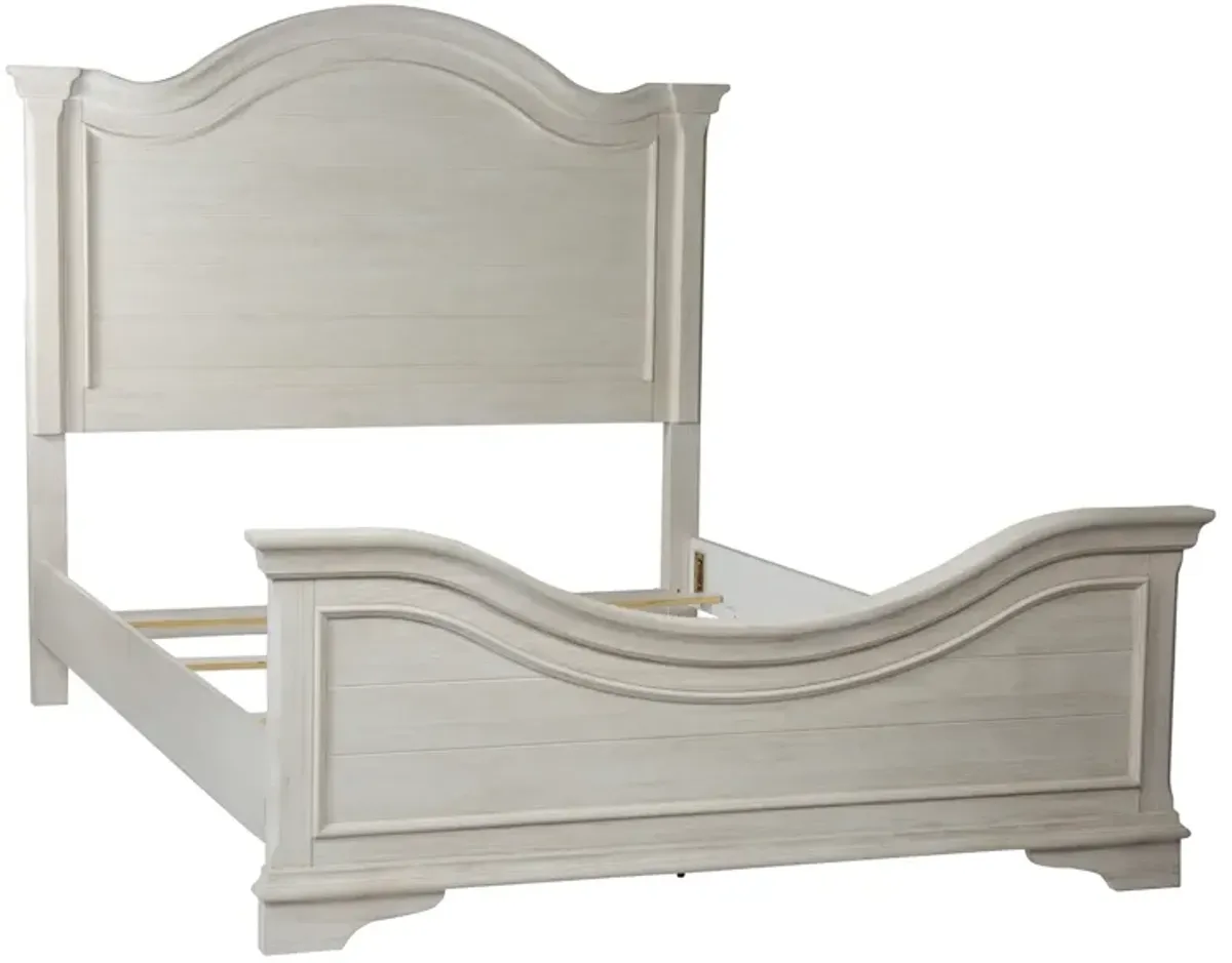 Liberty Furniture Bayside Antique White Queen Panel Bed