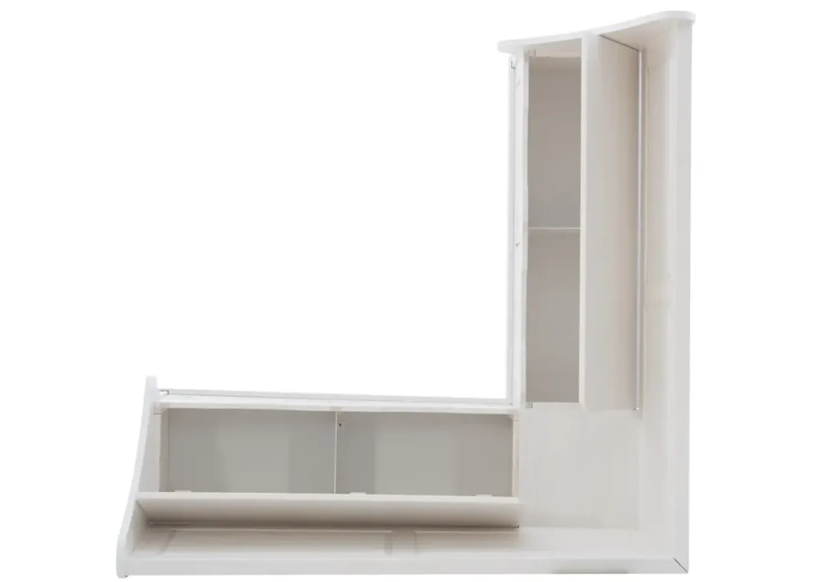 Linon Tobin Corner Breakfast Nook White