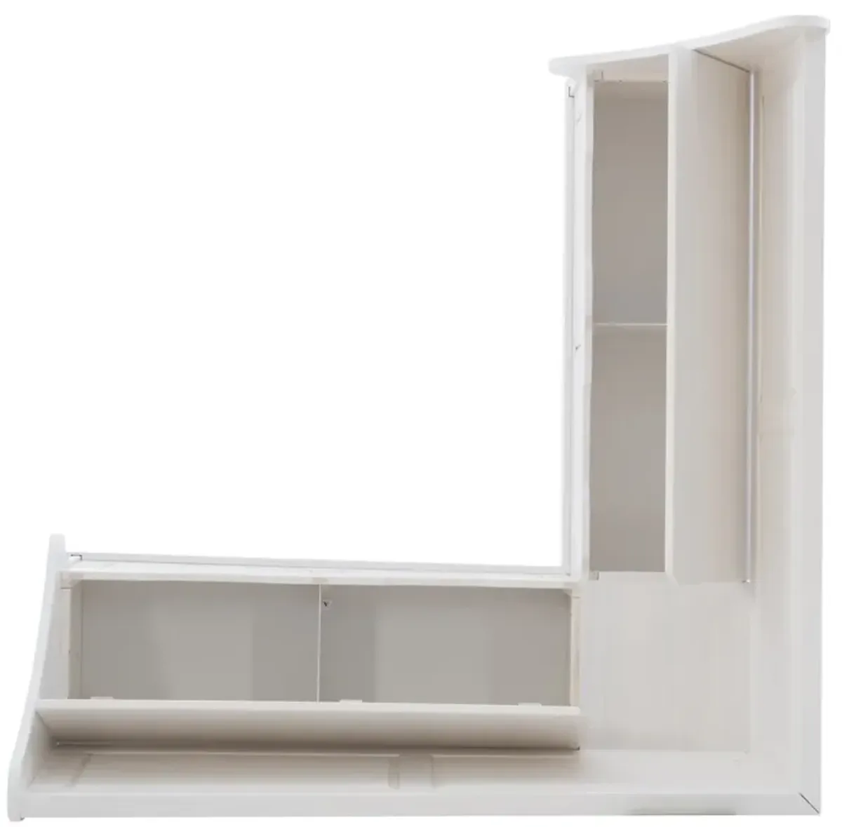 Linon Tobin Corner Breakfast Nook White