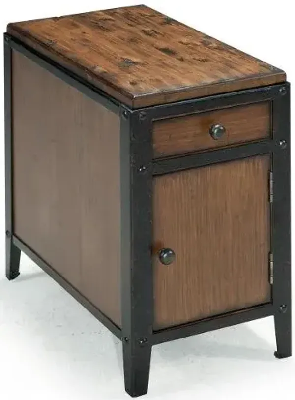 Magnussen Wood Chairside Door End Table Pinebrook
