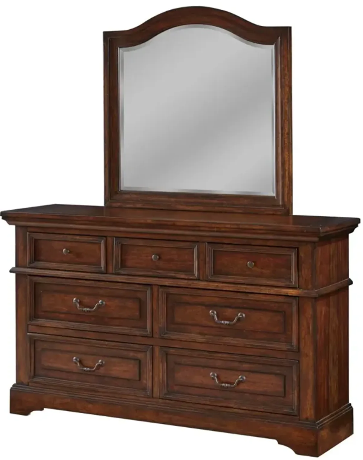 American Woodcrafters Tabacco Finish Stonebrook Dresser