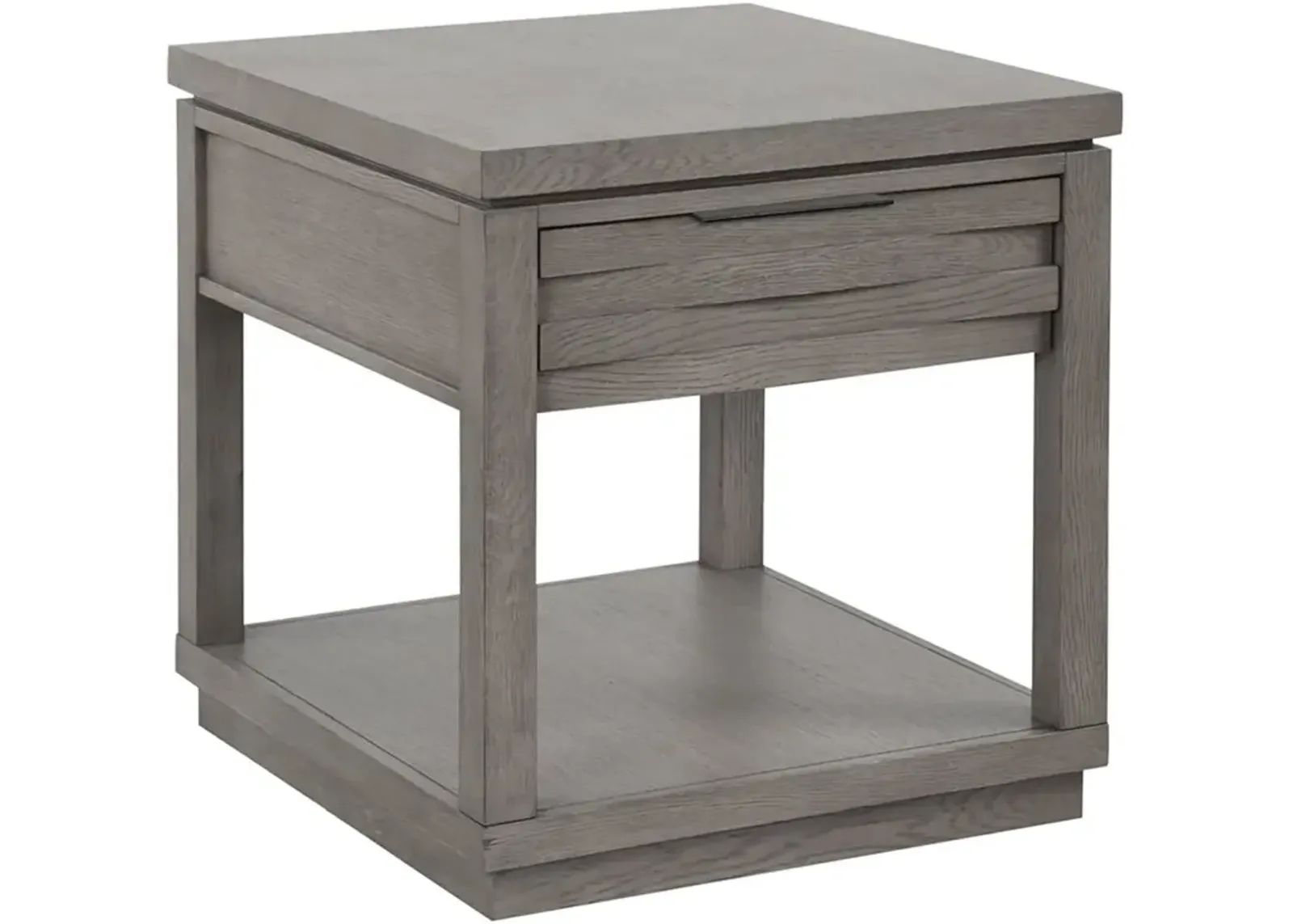 Parker House Pure Modern Angled Collection End Table in Moonstone Color